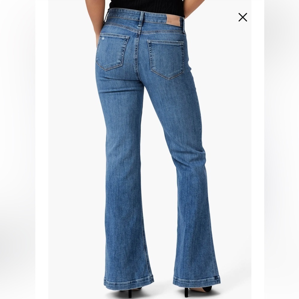Paige Genevieve Modern High Rise Flare Jeans Size 34 Perspective - Picture 2 of 14